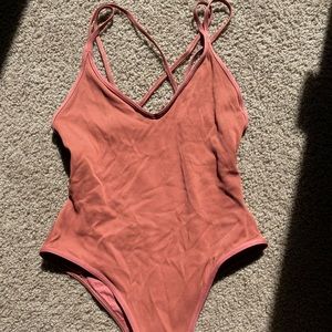 L space one piece swim suit NWOT